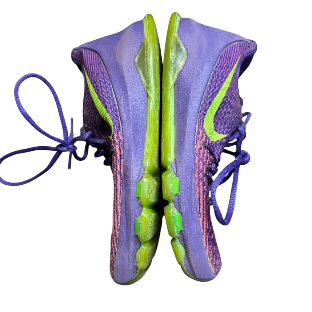 Nike KD Shoes Youth Size 5Y Purple Green‎ Kids Basketball Sneakers 768867-535